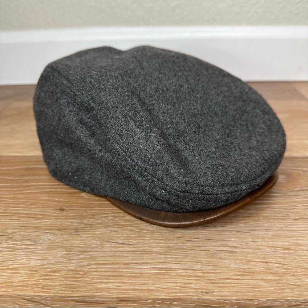 Gap Kids Wool Blend Dark Gray Paperboy Beret Hat, Size S/M